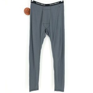 Smartwool Mens Merino Wool Base Layer Bottom Gray XL